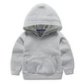 thumbnail image 6 of GYRATEDREAM 1-8T Toddler Kids Baby Boy Girl Long Sleeve Basic Solid Hoodie Pullover Sweatshirt Sports Tops with Pockets Outfits, 6 of 7