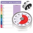 thumbnail image 4 of Cooking Timers for Kitchen,60-Minute Visual Countdown Timer, No Batteries Required, Classroom Must Haves Visual Timer for Kids and Adults, Magnetic Backing,with Meal Planner, 4 of 8