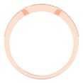thumbnail image 5 of 0.25 ct Brilliant Round Cut Simulated Ruby 14k Rose Gold Stackable Band SZ 3.5, 5 of 6