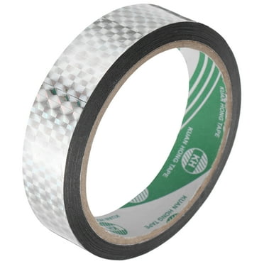 Silver Tone Metalized Tape 1 Inch x 55 Yards Decor Tape for DIY