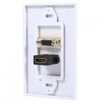 thumbnail image 1 of Extensor de salida HDMIVGA, 1 puerto HDMI hembra, puerto HDMIVGA, placa de pared, placa de pared HDMI chapada en oro, la mejor en su clase, 1 of 7