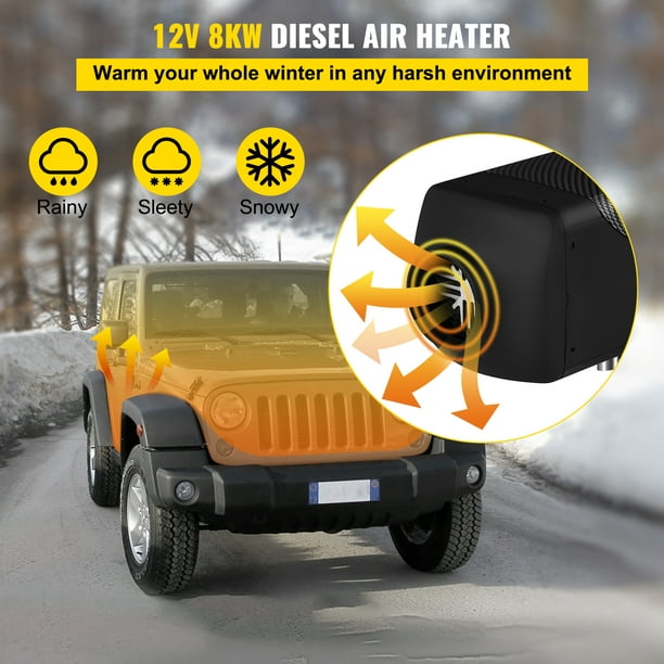 VEVOR Chauffage diesel 12 V 8 kW, chauffage à air diesel avec