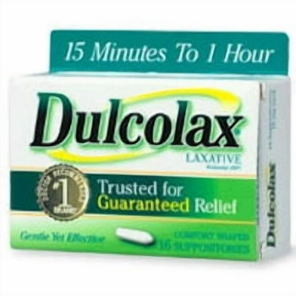 Dulcolax Laxative Suppositories, 16 Count