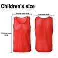 thumbnail image 2 of Lot de 6 Chasubles Chasubles de Soccer pour Sports Chandails de Basketball en Maille de Soccer - Rouge, 2 of 5