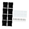 thumbnail image 2 of Luzkey 8 Pcs Poids pour Rideaux d'Extérieur Pratiques Robustes contre le Vent pour Patio Extérieur Noir, 2 of 8