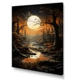 thumbnail image 2 of Designart "Moonlit Eclipse Over Eden" Surrealism Canvas Prints, 2 of 7