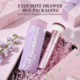thumbnail image 5 of DUcare Foundation Brush for Liquid Makeup, Flat Top Kabuki Makeup Brushes Liquid Blending Mineral Powder Buffing Stippling Makeup Tools, Purple, 5 of 8