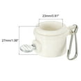 thumbnail image 2 of Bandera Poste Anillos Montaje Clips Giratorio Ajustable Sujetadores 23mm x 27mm Blanco Paquete de 2, 2 of 5