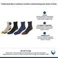 thumbnail image 6 of Timberland  Castleton Comfort Cushioned Quarter Socks (4 Pack) (Men), 6 of 6