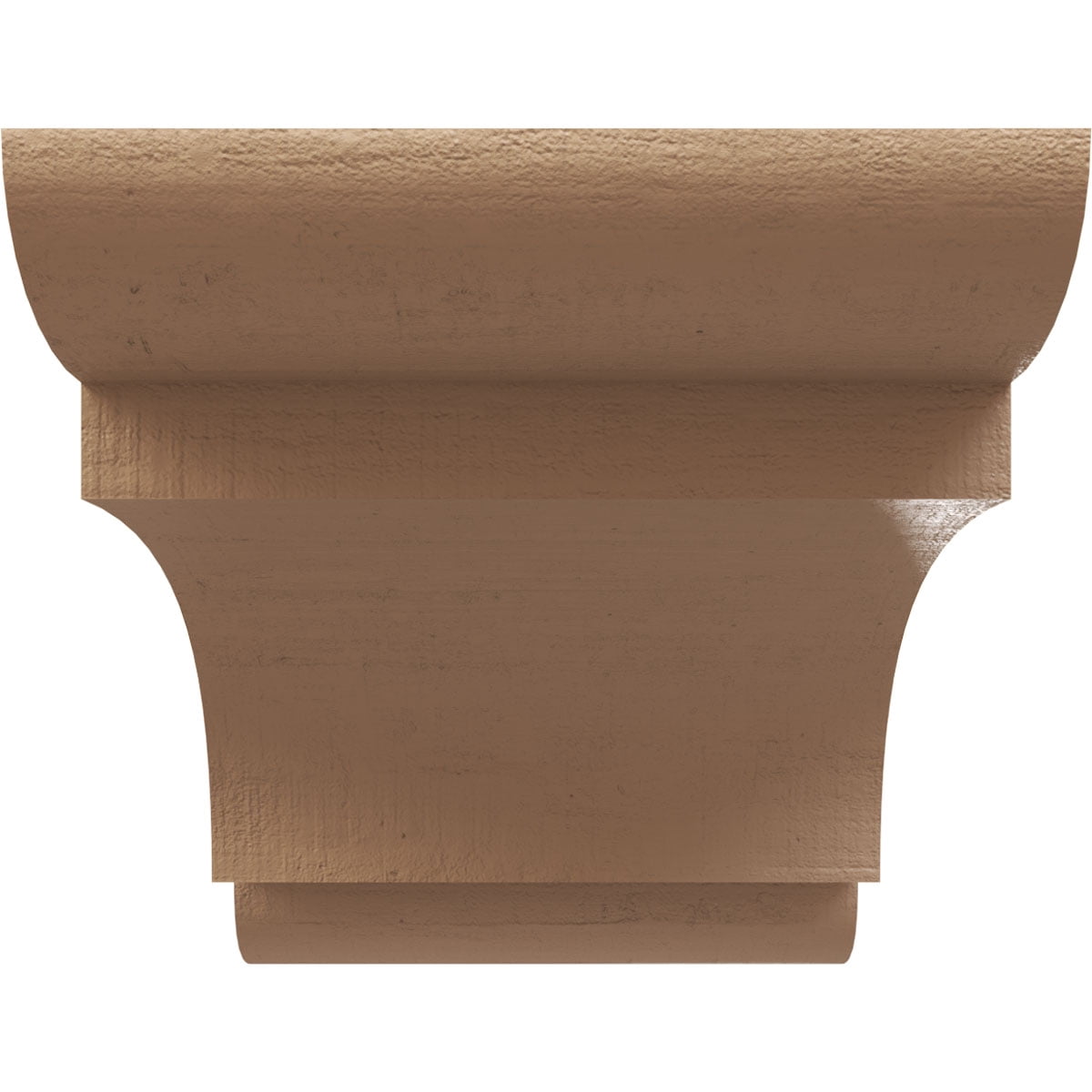 7"W x 14"D x 7"H Wide New Brighton Rough Cedar Woodgrain TimberThane Corbel, Primed Tan