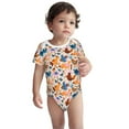 thumbnail image 3 of Daiia Cute Chickens Printed Unisex-Baby Short Sleeve Onesies Bodysuits Baby Climbing Clothes Soft and Comfortable Romper with Expandable Shoulder Design-3 Months, 3 of 8