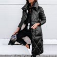 thumbnail image 2 of Vedolay Warm Winter Coats for Women Warm Plush Button Lapels Jacket Outwear Coat Black,L, 2 of 5