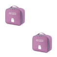 thumbnail image 4 of yingyy Emergency Organizer for Zipper Closure Household Empty Storage Bag Classification Dust-proof Students Survival Package Case Purple Large 2Set, 4 of 6