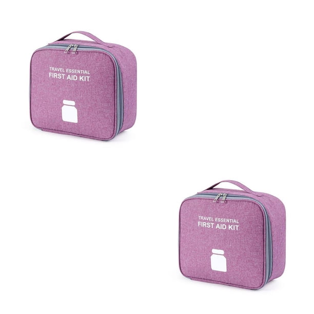 Kearding Organizador de emergencia con cremallera, bolsa de almacenamiento portátil vacía, tela Oxford, viaje, estudiantes, herramientas de Type4 NO4