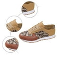 thumbnail image 5 of Shoes for Women, Thick Bottom Leopard Print Lace Up Casual Sneakers Women Low Single Shoes Running Shoes,Running Shoes for Women,Womens Walking Shoes(Color:Brown,Size:US 9), 5 of 8
