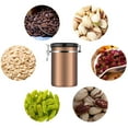 thumbnail image 3 of Yosoo Coffee Container Large Airtight Stainless Steel Black Kitchen Sotrage Canister 4 Colors, 3 of 6