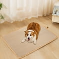 thumbnail image 2 of Anuirheih Dog Ice Mat,Non-harmful Gel Self Ice Pads, Leakproof Scratch Durability Ice Bed Mattress For Dogs Cats Home & Travel In Hot Summer,21.7x17.8inch,Brown, 2 of 9