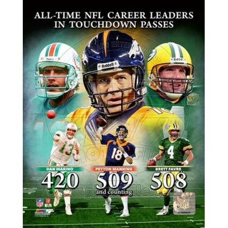 Peyton Manning NFL All-Time leader in career Touchdown Passes Composite Sports