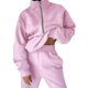 thumbnail image 4 of Conjunto de chándal de dos piezas para mujer, sudadera con capucha de cuello alto con cremallera de manga larga y pantalones de chándal, conjunto de chándal, 4 of 4