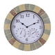 thumbnail image 1 of Reloj de Pared pulgadas con Termómetro + Higrómetro Interior Color brilnte Sunnimix reloj de pared que no hace tictac, 1 of 8