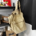 thumbnail image 2 of Fgnfyis Backpack for School Unisex College Students Daily Commute Lightweight Water Washed Casual Shoulder Bag Kids Backpack Khaki, 2 of 5