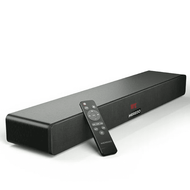 Refurbished MEREDO 150W Wooden Soundbar for TV with Built-in Subwoofer
