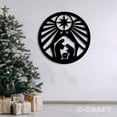 thumbnail image 4 of C-CRAFT Custom Nativity Scene Unique Christmas Metal Sign Led Light Wall Art for Home Decor, 4 of 5
