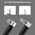 thumbnail image 5 of Bicycle Mini Pump - Fits Presta & Schrader - Lightweight Aluminum Alloy - Black Portable Inflator, 5 of 5