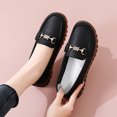 thumbnail image 4 of Zapatos Vestir Mocasines Elegantes Planos para Mujer Slip On Penny Casual Negocios Ligeros, 4 of 8