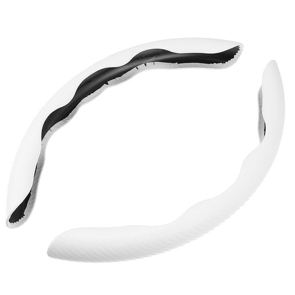 Universal 15" Anti-Slip Faux Leather Steering Wheel Cover Car Wheel Protector Beige 1pcs