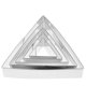 thumbnail image 5 of 5 piezas de molde triangular para tarta de acero inoxidable, cortador de mousse para tarta, molde para hornear, 5 of 7