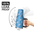 thumbnail image 3 of 40oz Pioneer Flower Floral Print Pattern Insulated Tumbler with Handle, BPA-Free Leak Proof Lid and Straws, Double Wall Vacuum, Hot 12h/Cold 34h, 3 of 6