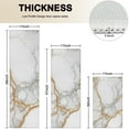 thumbnail image 4 of White Marble Gold Line Pattern Kitchen Rugs Sets Of 3,Kitchen Runner Rugs Non Skid Washable,Decorative Kitchen Floor Mats for Kitchen,Sink,Laundry,17"x30"+ 17"x47" + 17"x59", 4 of 6