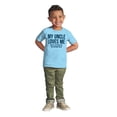 thumbnail image 3 of Uncle Loves Me Bought This One Piece Toddler Boy Girl T Shirt Infant Toddler Brisco Brands 4T, 3 of 6
