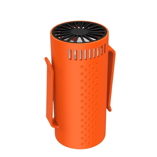 Ventilador ABS Wosthever enfría 4 miniventilador ajustable circuladores recargables ventilador colgante refrescante y frío naranja