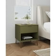 thumbnail image 2 of Manhattan Comfort DUMBO 1.0 Nightstand made from Engineered Wood - Olive Green, 2 of 11