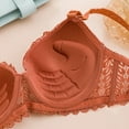 thumbnail image 7 of Up to 60% off Women's Bras, Xunlbb Woman's Solid Color Lace Thin Style Ventilate Back Buckle Bra Steel Rim(Coffee,80B), 7 of 7