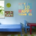 thumbnail image 3 of Playtime Builds Happy Memories Joyful Playful Memorable Happiness Quote Wall Art Sticker Designs Vinyl Stickers For Home House Walls Rooms Windows Bedroom Decoration Size (26x26 inch), 3 of 3