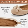 thumbnail image 3 of Ecetana Ballet Flats for Women Foldable Round Toe Slip On Loafer Dress Shoes for Women, 3 of 6