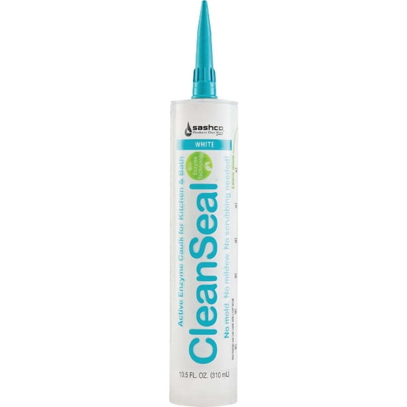 Sashco CleanSeal 10.5 Oz. White Active Enzyme Kitchen & Bath Caulk 11073
