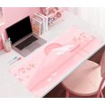 thumbnail image 5 of Cherry Blossom Mouse Pad Kawaii Pink Floral Desk Mat, Japanese Pastel Sakura Large Anime Gaming Mousepad XXL, Cute Aesthetic Mount Fuji Japan Keyboard Mats for Women Office Desk Pads 31.5"x15.75", 5 of 6