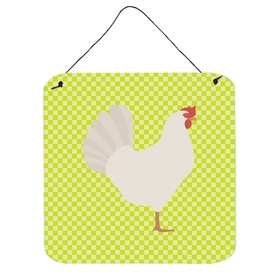 Carolines Treasures BB7666DS66 Leghorn Chicken Green Wall or Door Hanging Prints, 6 x 6 in.