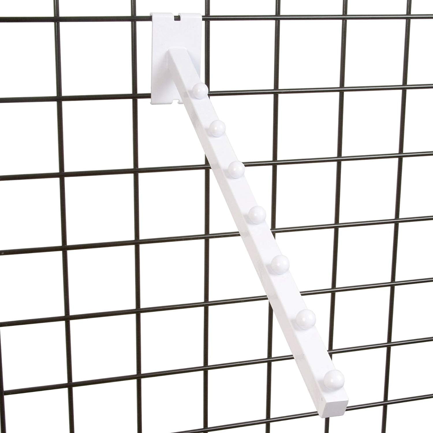 3 Pack Gridwire Gridwall 7 Ball Waterfall Faceout Displays White 