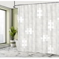 thumbnail image 4 of Ambesonne Grey Shower Curtain, Game Game Hobby Theme, 69"Wx84"L, Grey, 4 of 4