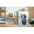 thumbnail image 2 of Ahgly Company Machine Washable Indoor Rectangle Transitional Azure Blue Area Rugs, 2' x 3', 2 of 7