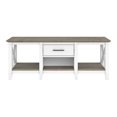 thumbnail image 2 of Bush Furniture Key West Table Basse avec Rangement, Blanc Pur et Gris Shiplap, 2 of 7