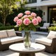 thumbnail image 5 of YiJuHui Artificial Rose Bouquet Wedding Flowers Faux Floral Stems with Leaves Realistic Bridal Bouquet Centerpiece for Home Decor Party Decorations, 5 of 6
