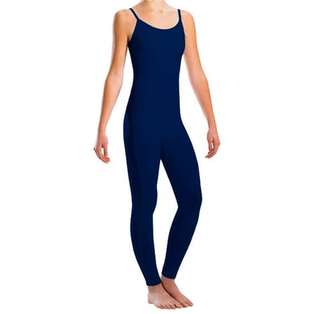 Motionwear Women's Bound Camisole Unitards Petite NAVY