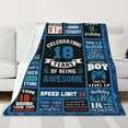 thumbnail image 2 of LHSHID 18 Year Old Boy Gifts Birthday Gifts for 18 Year Old Boys Kids Blanket Warm Flannel Throw Blankets for Boys 18 Year Old Boy Birthday Gifts Ideas 40"x50", 2 of 7