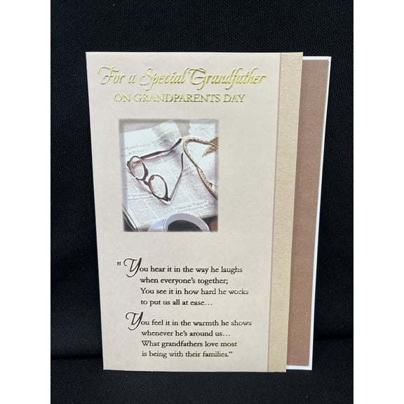 For Grandfather on Grandparents Day Greeting Card w/Envelope